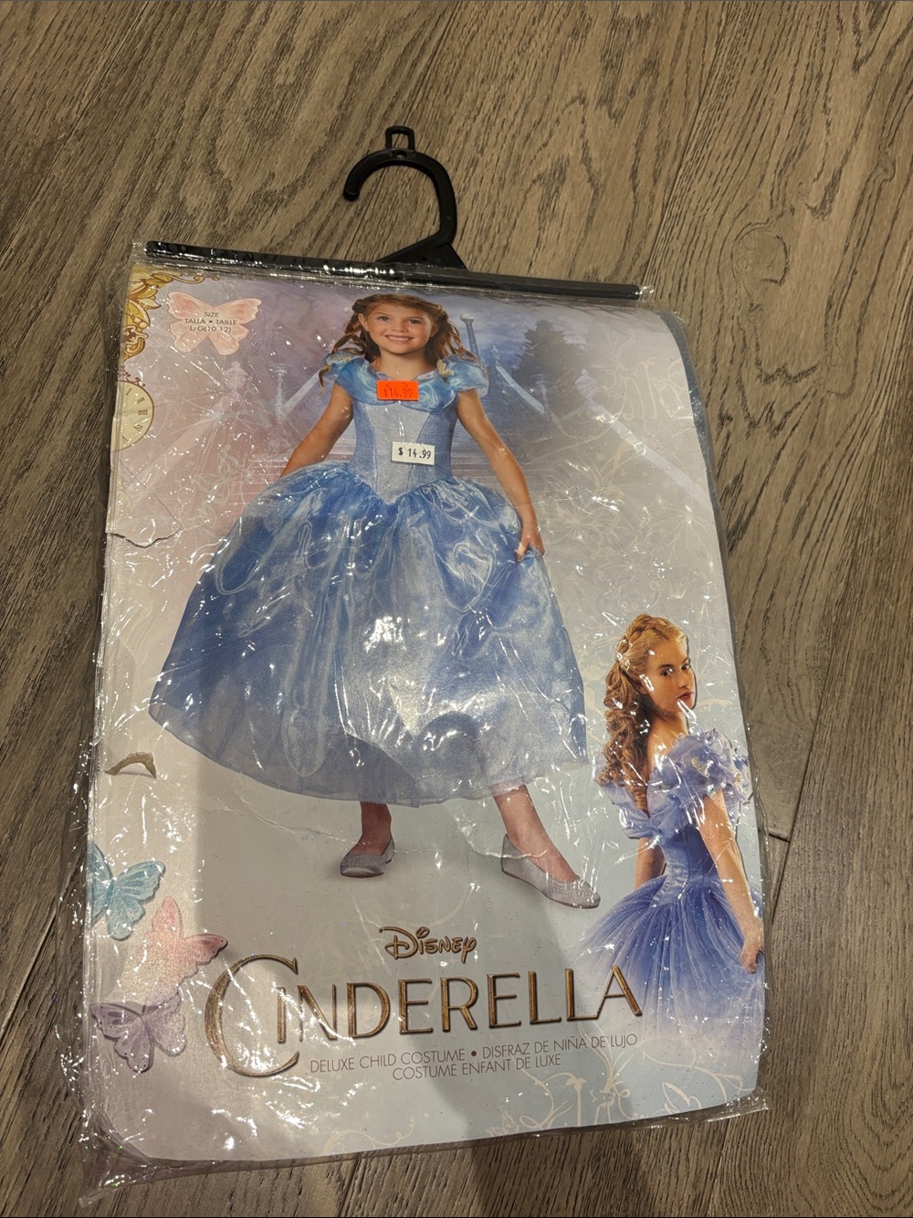 Disney Cinderella Girls' Blue Princess Costume size 10-12 age